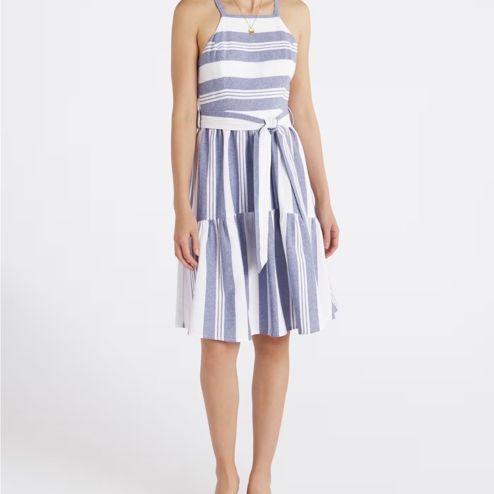 Teresa Halter Neck Tiered Dress NWT